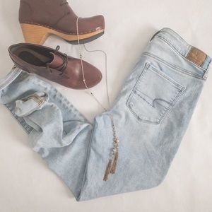 Light wash High Rise Jegging